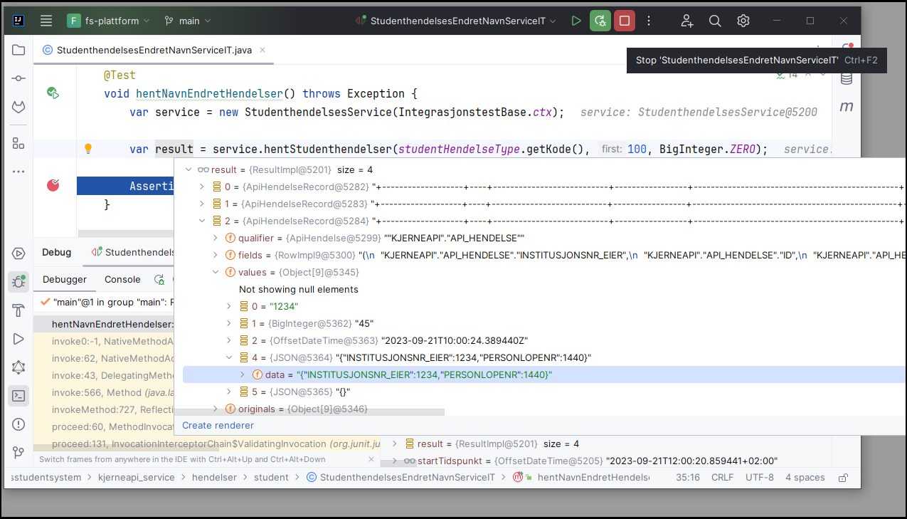 Debugging i IntelliJ